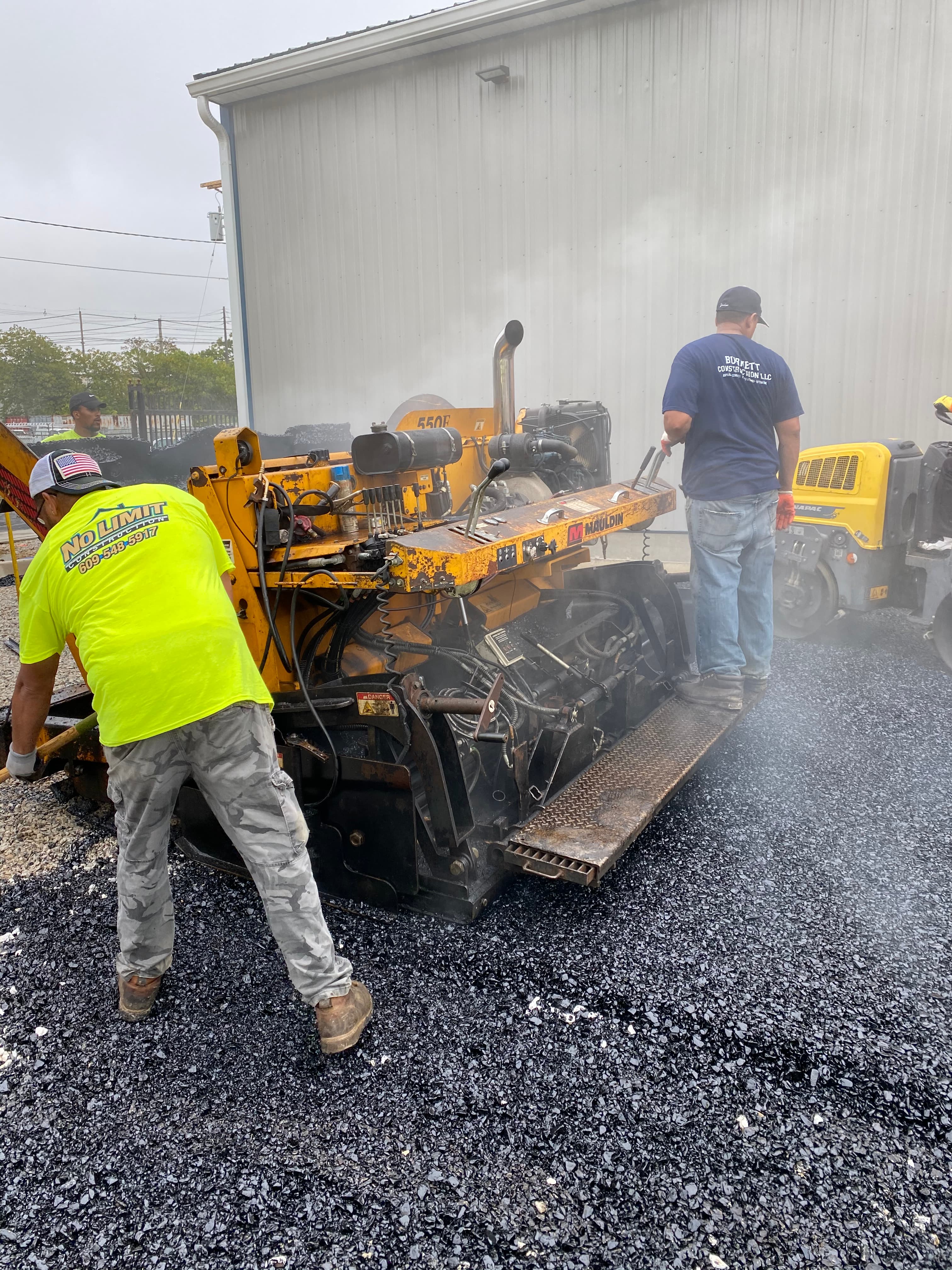 Asphalt Paving Machine in Action — NJ